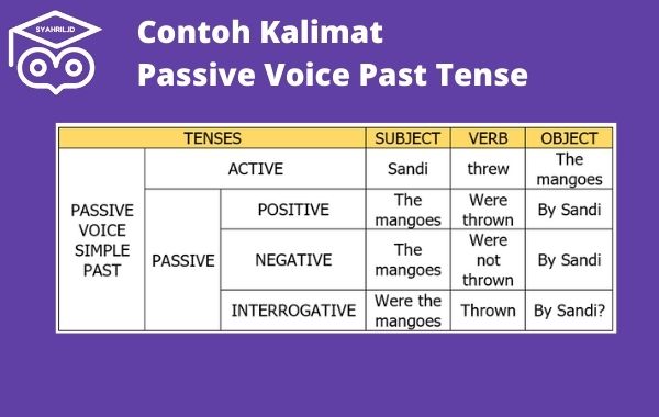 passive voice simple past tense